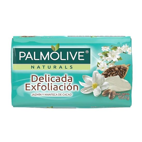 Imagen de Jabón de tocador Palmolive Naturals delicada exfoliación jazmín y manteca de cacao 120g