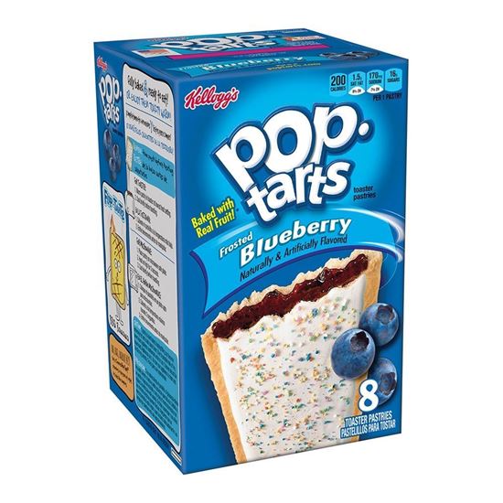 Imagen de Kellogg's Pop Tarts con relleno de fruta sabor mora azul 8 pzas (384g)