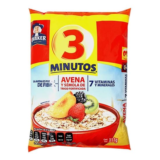 Imagen de Avena Quaker 3 Minutos y sémola de trigo 375g