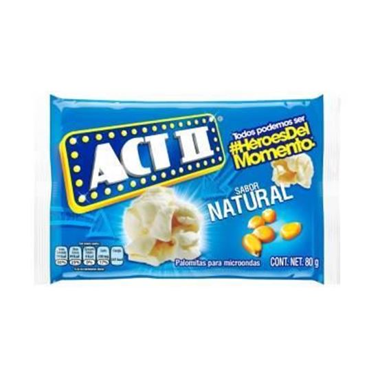 Imagen de Palomitas de maíz para microondas sabor natural ACT II 80g