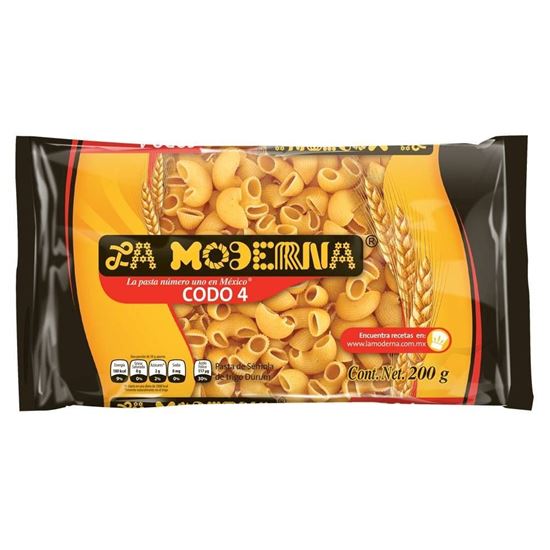 Imagen de Pasta codo N°4 La Moderna 200g