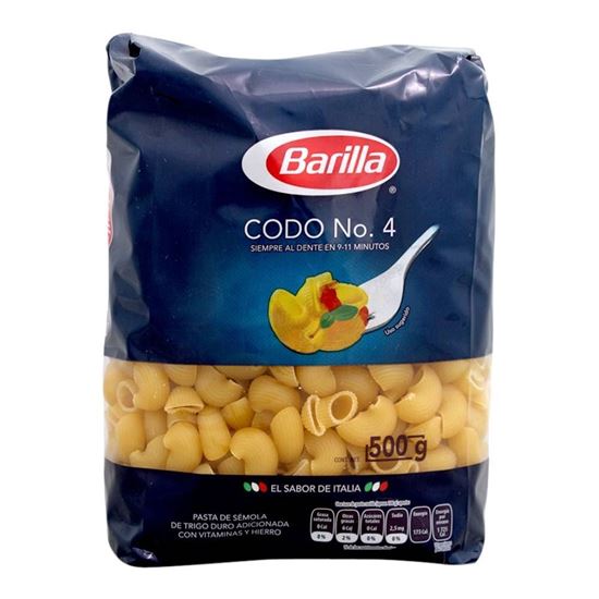 Imagen de Pasta Barilla codo N°4 500g