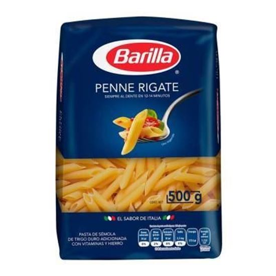 Imagen de Penne rigate Barilla 500g