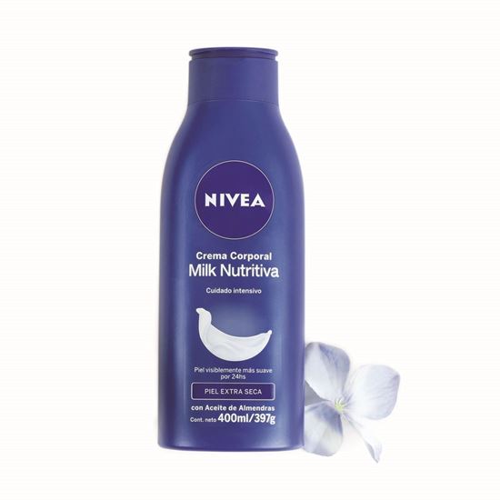 Imagen de Crema corporal para piel extra seca Nivea Milk Nutritiva 400ml