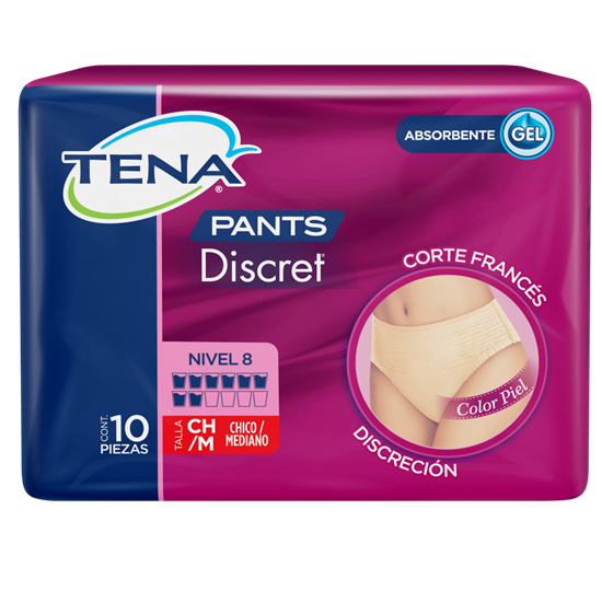 Imagen de Pañal para mujer adulta Tena tipo pants chico/mediano 10 pzas