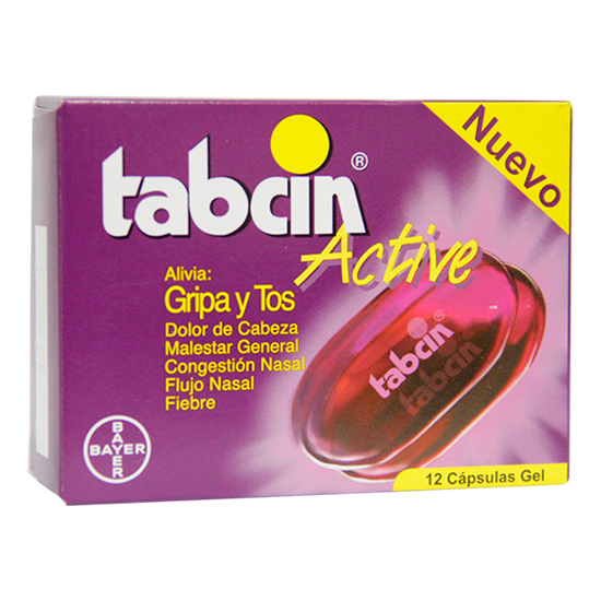 Imagen de Tabcin Active 12 capsulas