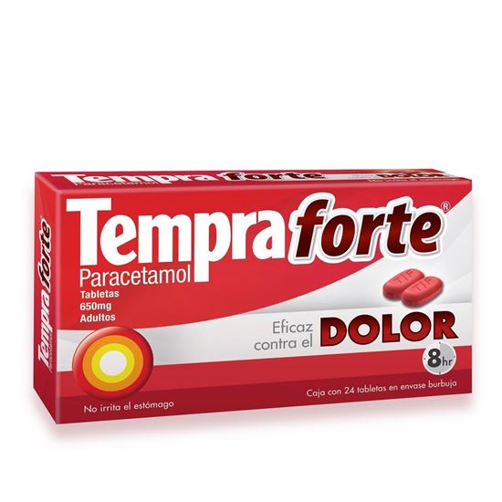 Imagen de Tempra Forte 24 tabletas (650mg)