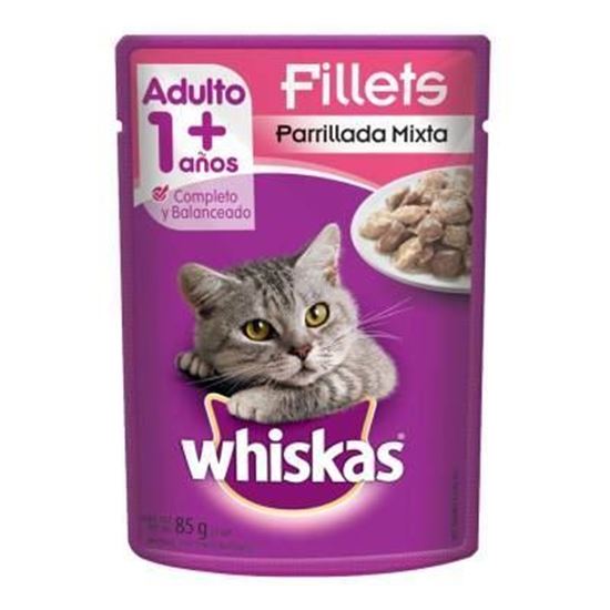 Imagen de Alimento para gatos fillets de parrillada mixta Whiskas sobre 85g