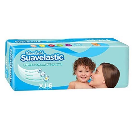 Imagen de Pañales Kleenbebé Suavelastic extra jumbo (etapa 6) unisex con 40 pzas.