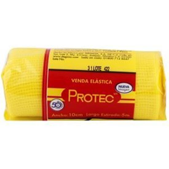 Imagen de Venda elástica 10cm Protec paquete con 12 pzas