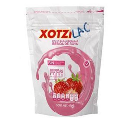 Imagen de Fibra para preparar bebida de soya sabor fresa Xotzilac 470g