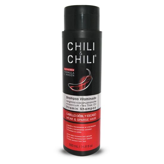 Imagen de Shampoo Chili & Chili control caída vitaminado con arginina y capsicum 500ml