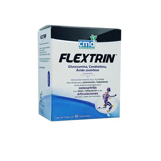 Imagen de Flextrin con 30 comprimidos. Glucosamina, condroitina y ácido ascórbico