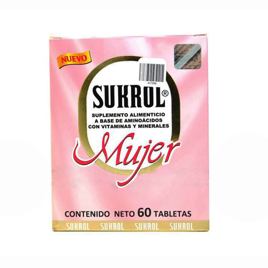 Imagen de Tabletas Sukrol para mujer con 60 tbs