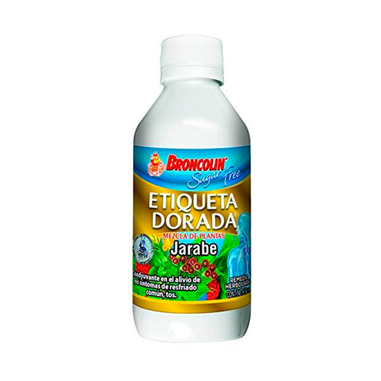 Imagen de Jarabe Broncolín sugar free etiqueta dorada 150 ml