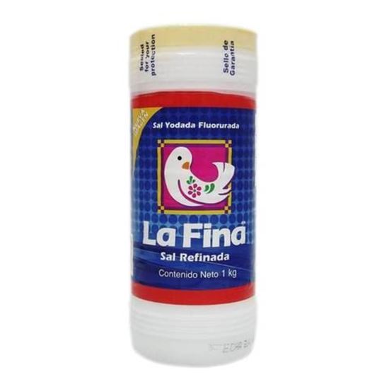 Imagen de Sal refinada La Fina en bote de 1kg