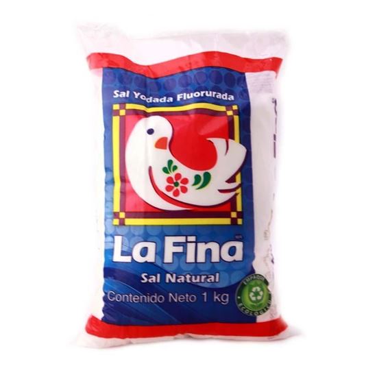 Imagen de Sal refinada La Fina en bolsa 1kg