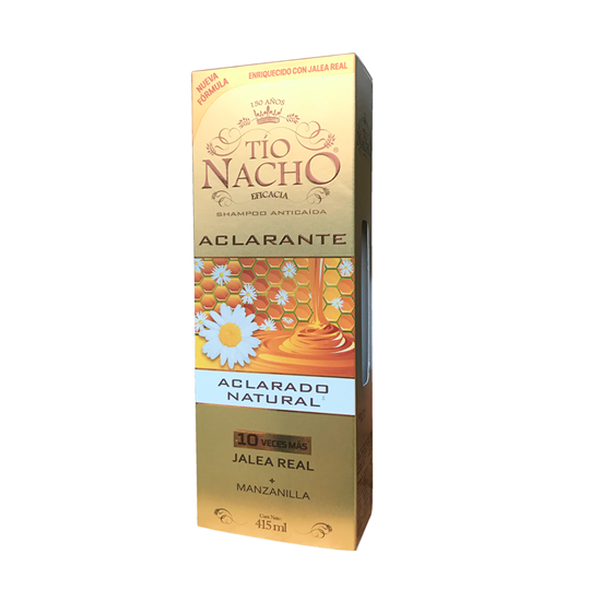 Imagen de Shampoo anti-caída con jalea real + manzanilla Tío Nacho Aclarante 415ml