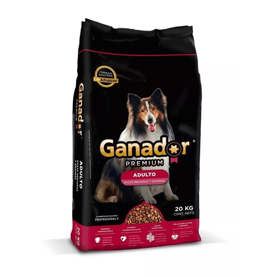 Imagen de Alimento para perro Ganador premium adulto razas medianas y grandes 20kg