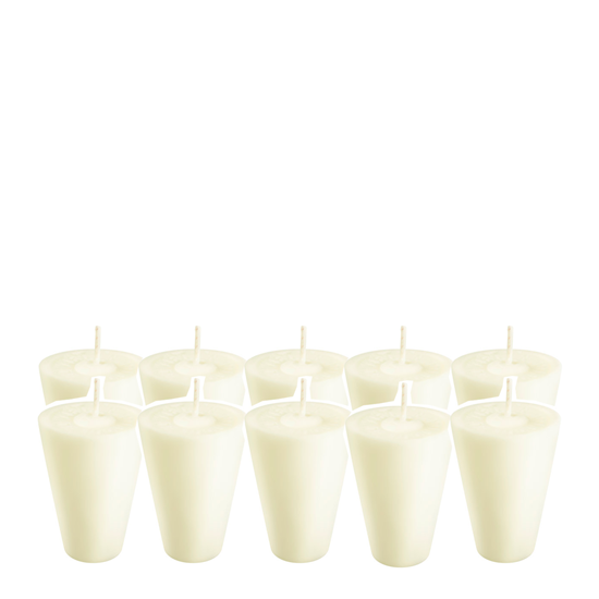 Imagen de Veladora San Felipe sin vaso paquete c/10 pzas (altura 5cm aprox)