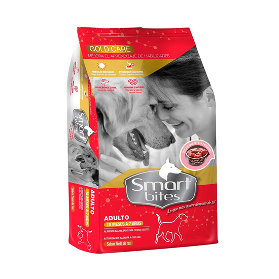 Imagen de Alimento para Perro Smart Bites Gold Care Adultos 25 kg