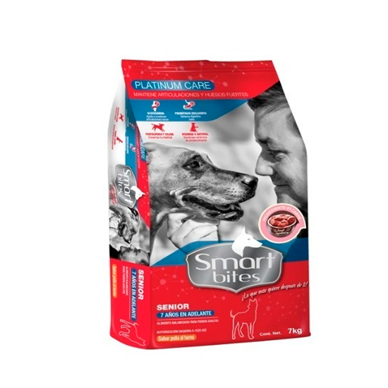 Imagen de Alimento para Perro Smart Bites Platinum Care Senior 7kg