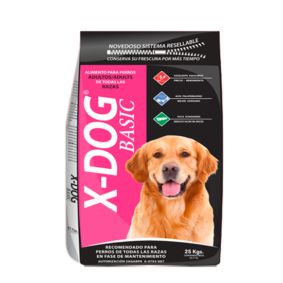 Imagen de Alimento para Perro X-Dog Basic Adulto para todas las razas 25kg