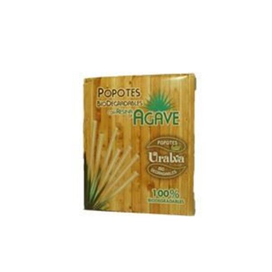 Imagen de Popotes de Agave biodegradables Uralva 2000 pzas