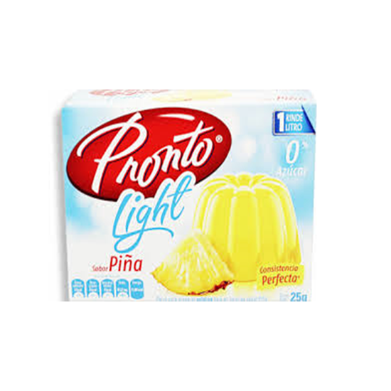 Imagen de Polvo para gelatina de agua Pronto light sabor piña 25g