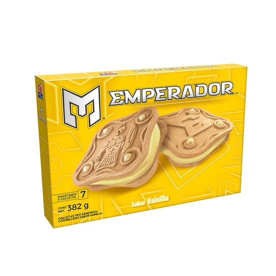 Imagen de Galletas Emperador relleno sabor vainilla 7 paketines (382g)