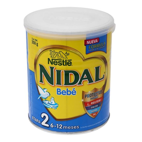 Imagen de Fórmula para lactantes Nestlé Nidal etapa 2 de 6 a 12 meses 350g