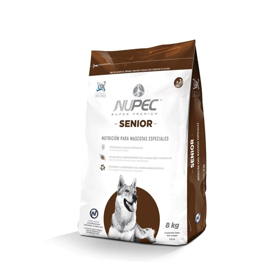 Imagen de Alimento para perro Nupec adulto Senior 8 kg