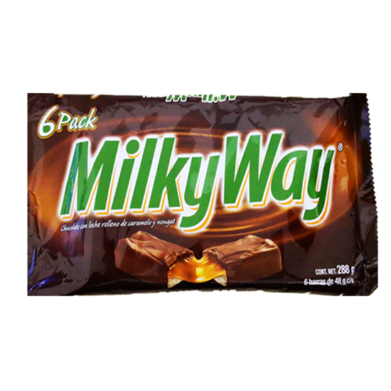 Imagen de Chocolate Milky Way 6 pzas de 48g c/u