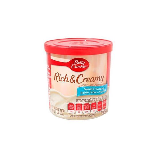Imagen de Betún sabor a vainilla Betty Crocker Rich & Creamy 453g
