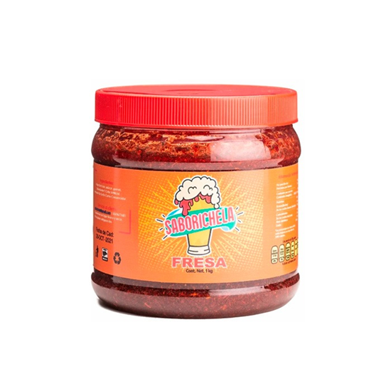 Imagen de Escarchado para micheladas sabor fresa Mr. Chela 1.1kg