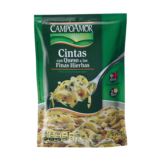 Imagen de Cintas con queso a las finas hierbas CampoAmor 145g