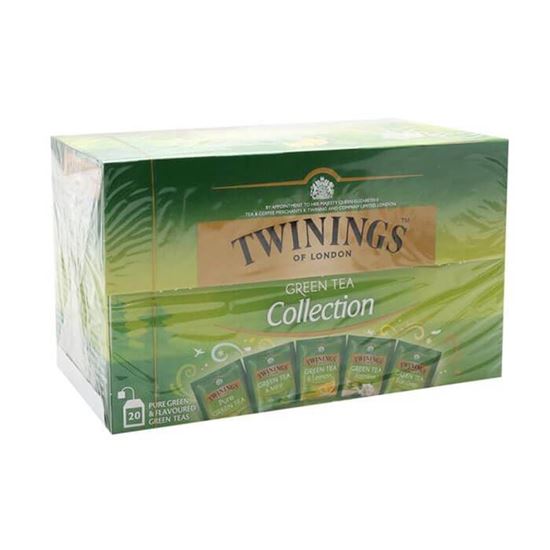 Imagen de Té verde selección de infusiones Twinings 20 sobres de 1.7g c/u