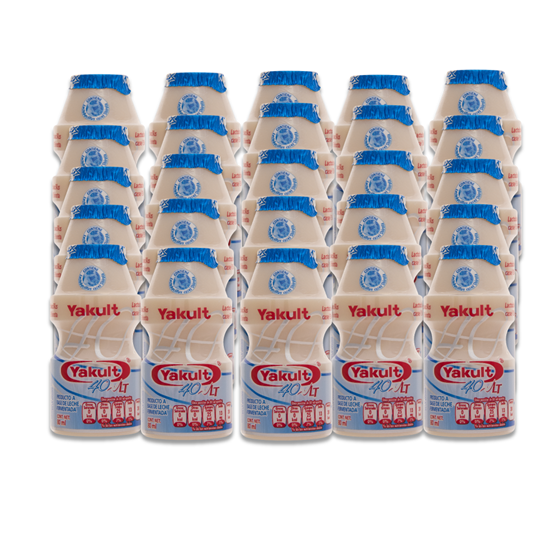 Imagen de Producto lácteo fermentado sin azúcar Yakult 40 LT paquete con 25 pzas de 80ml c/u