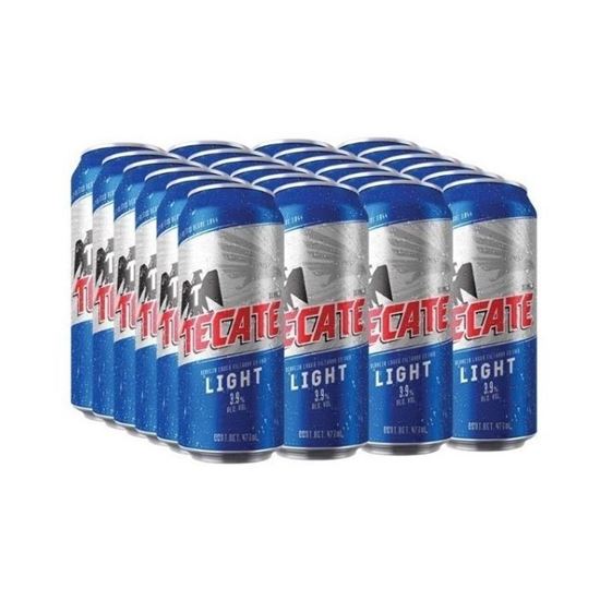 Imagen de Cerveza Tecate light latón 24 pack de 473ml c/u
