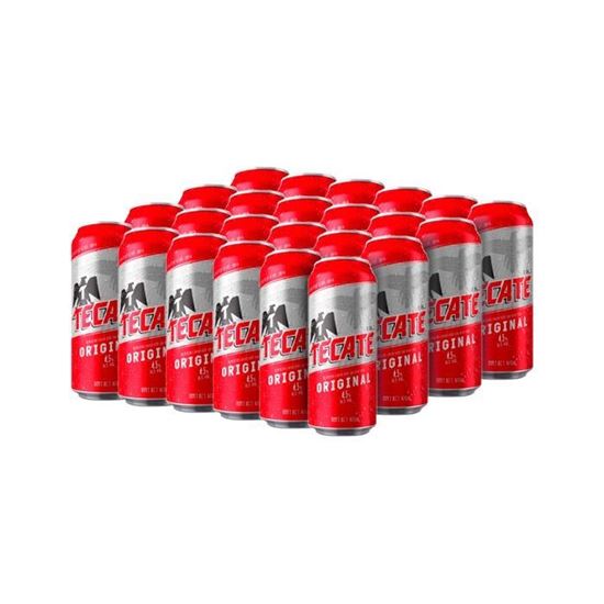Imagen de Cerveza Tecate latón 24 pack de 473 ml c/u