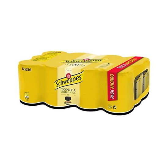 Imagen de Agua tónica Schweppes 24 latas de 355ml c/u