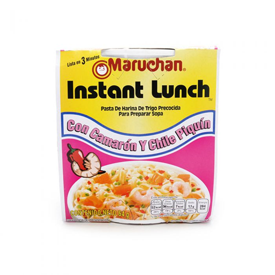 Imagen de Sopa instantánea Maruchan sabor camarón con chile piquín 64g