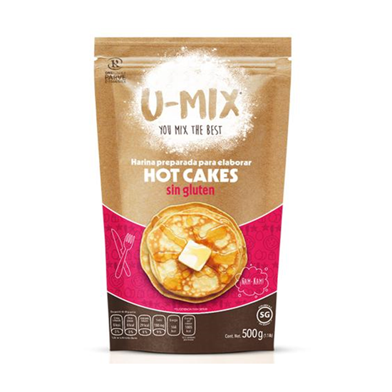 Imagen de Harina para hot cakes U-Mix sin gluten 500g