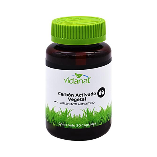 Imagen de Suplemento alimenticio Vidanat carbón activado 30 capsulas