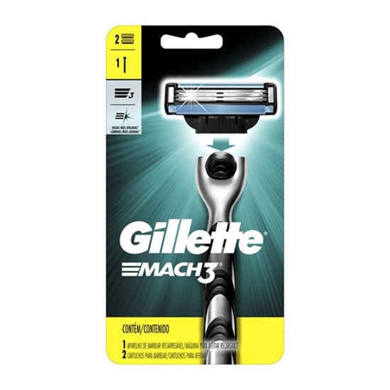 Imagen de Rastrillo recargable Gillette Mach 3 (1 pieza)
