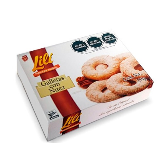 Imagen de Galletas con nuez Lili 159g