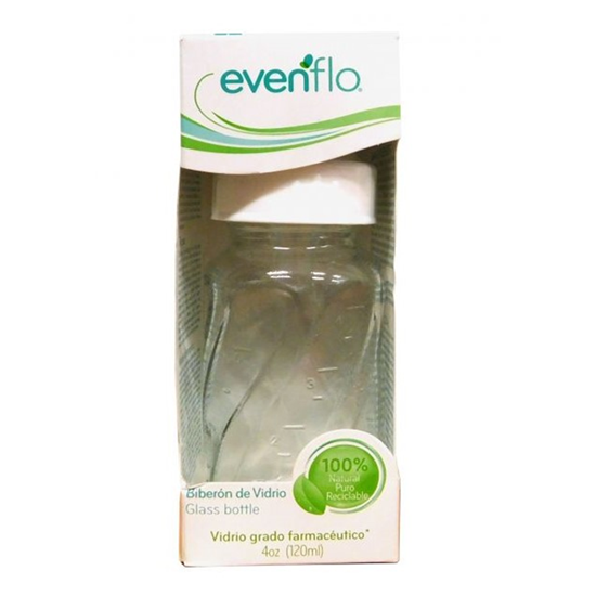 Imagen de Biberón de vidrio Evenflo 4 oz (120 ml)