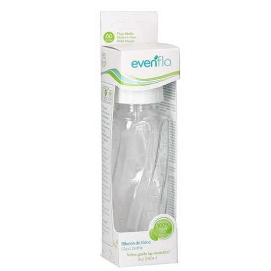 Imagen de Biberón de vidrio Evenflo 8 oz (240 ml)