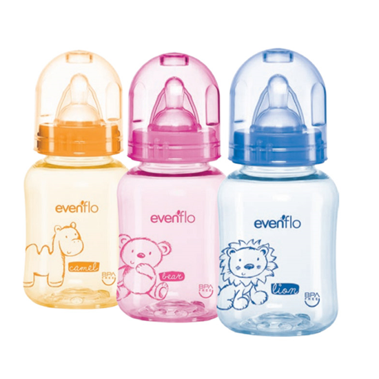 Imagen de Biberón plástico colores Evenflo 4 oz (120 ml) 1 pz