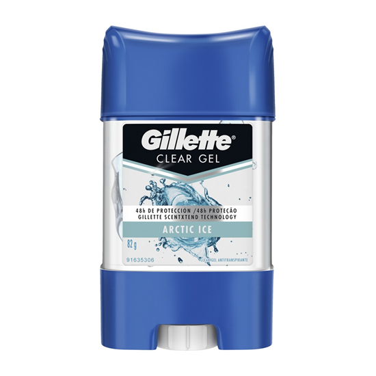 Imagen de Antitranspirante en gel para caballero Gillette Clear Gel Arctic Ice 82g